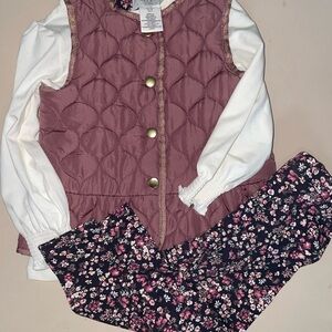 Aspen Rise Kids Matching Set - Pink and White